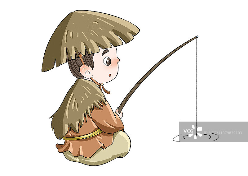 正在钓鱼的人图片素材