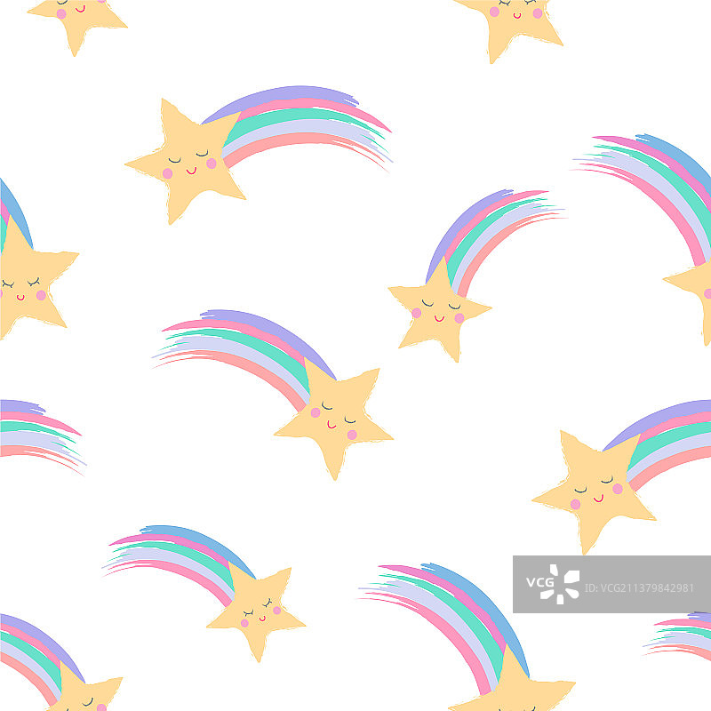 微笑的流星雨图片素材