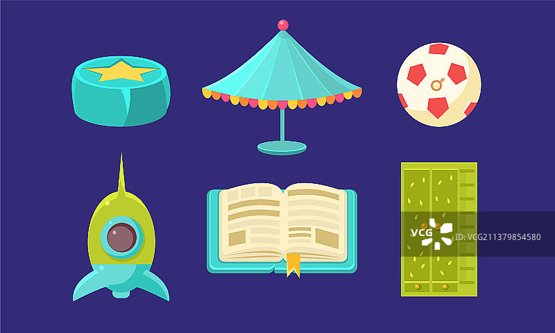 儿童玩具及婴儿护理用品套装图片素材