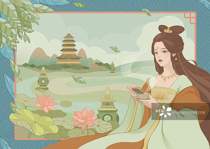 古风女图片素材