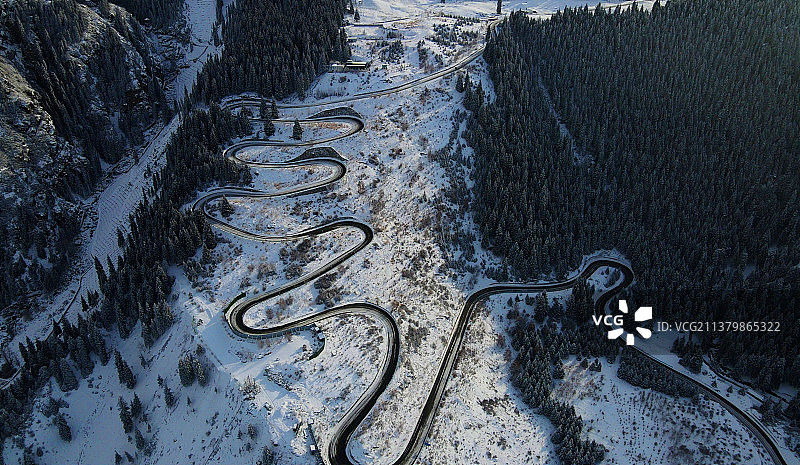 盘山公路图片素材