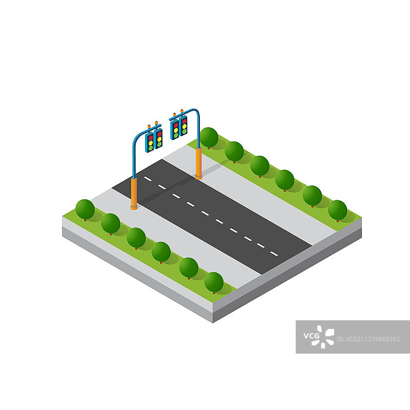 2.5D 3D模块化区域图片素材