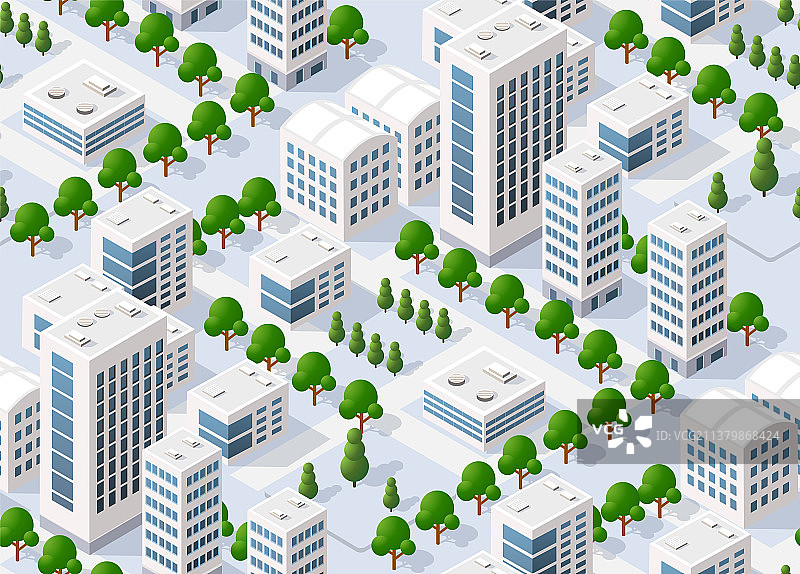 无缝城市规划图片素材