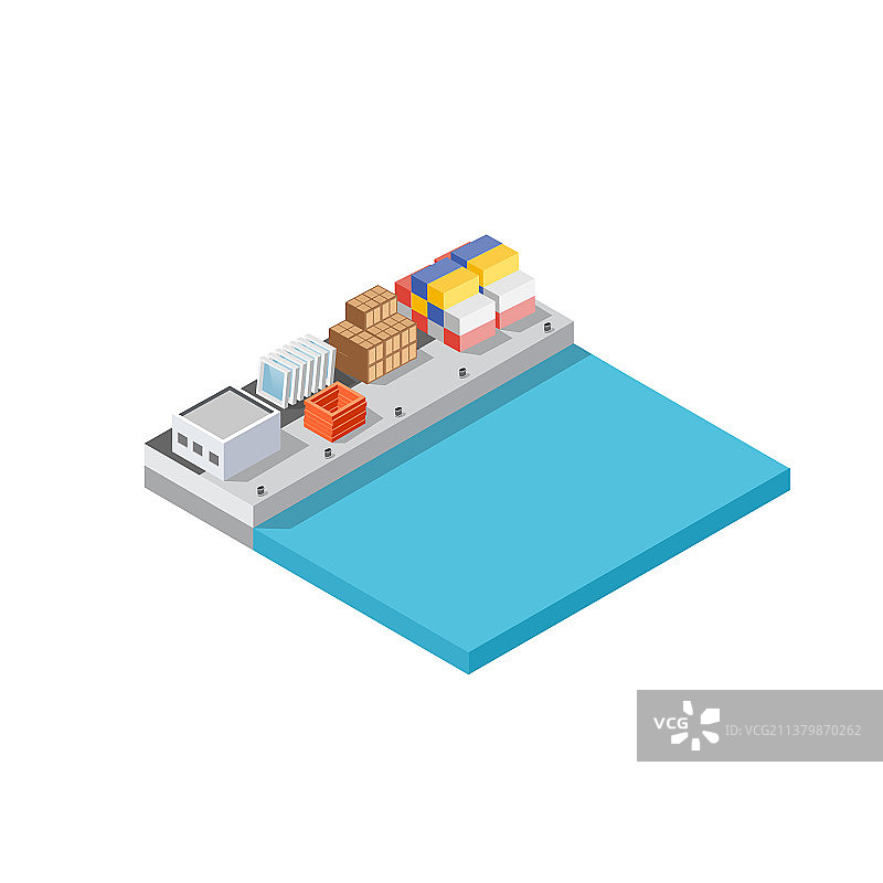 港口货船运输物流图片素材