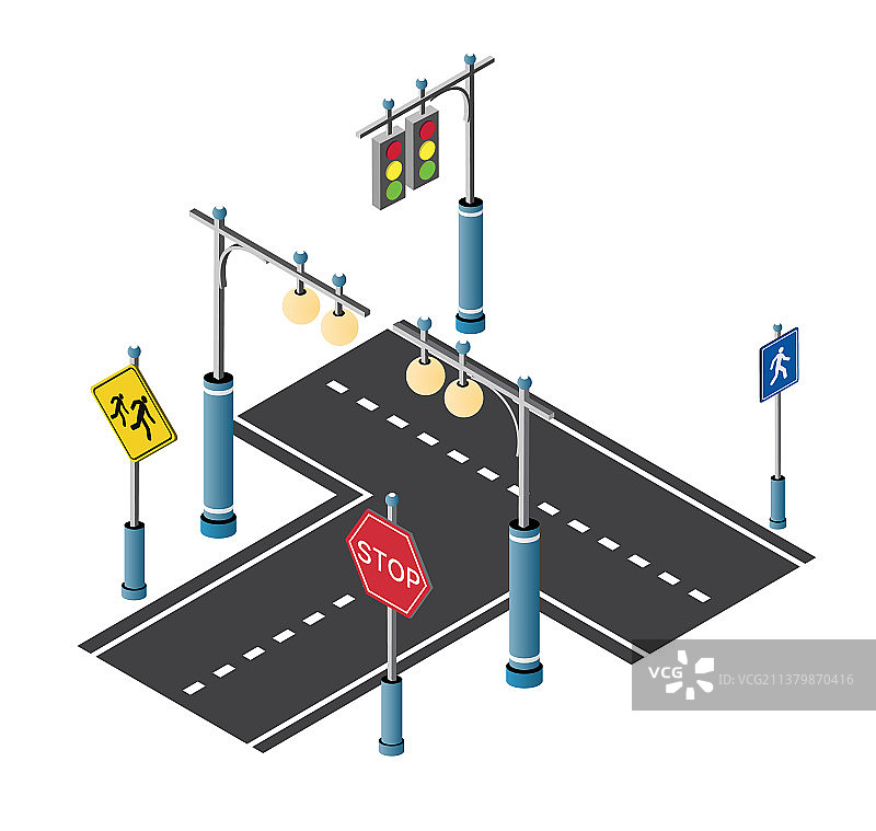 城市车道街道与道路图片素材