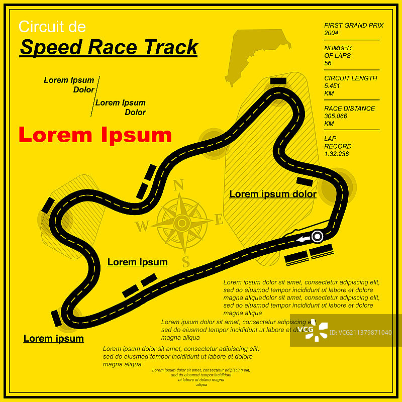 黄色赛道背景图片素材