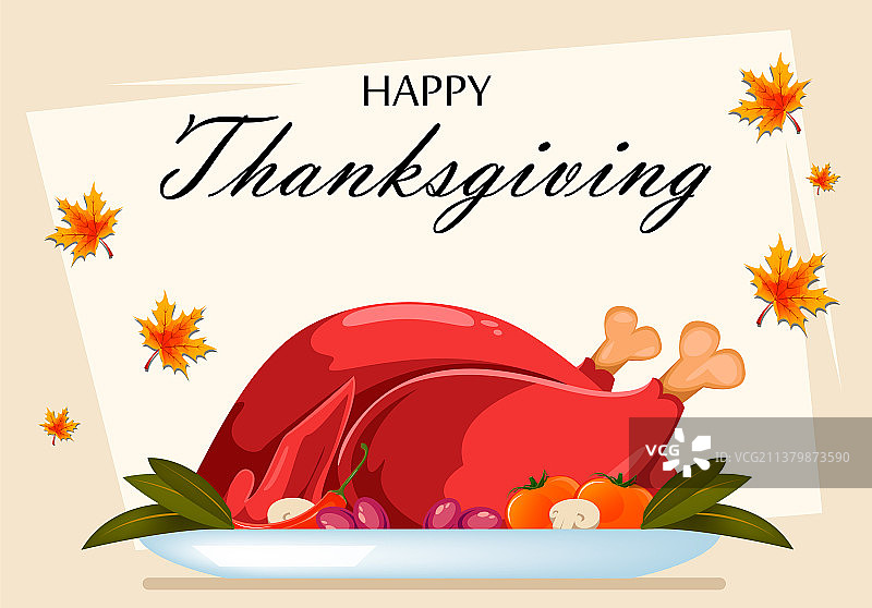 美味的自制烤火鸡图片素材