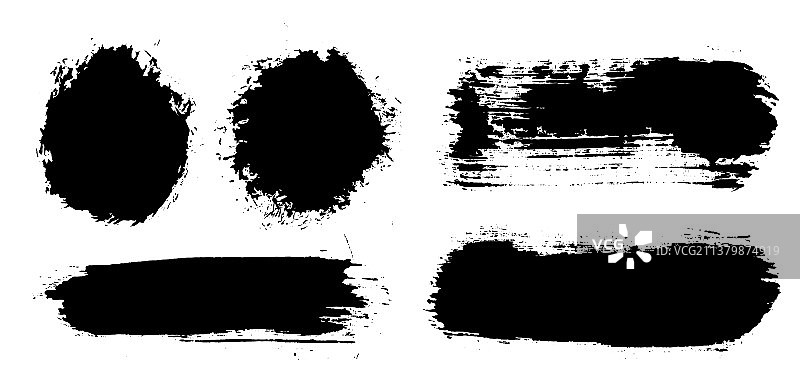 笔刷笔触套装复古风格图片素材