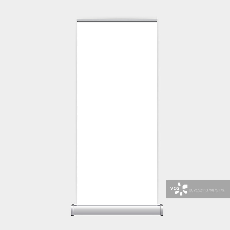 易拉宝展架，隔离在干净的背景上图片素材