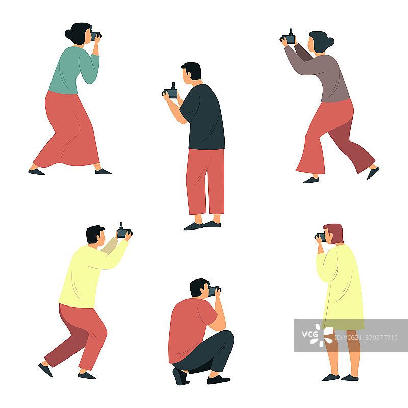 卡通摄影师照片素材图片素材