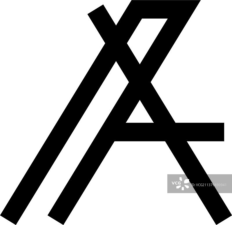 A首字母图形设计模板图片素材