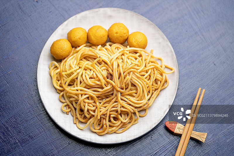 香港特色面食美味即食车仔面图片素材