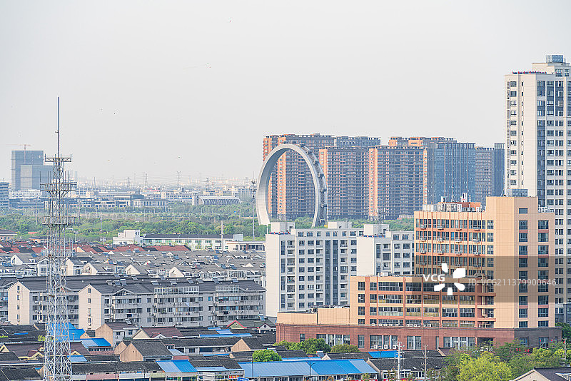 江苏省常州市时来运转摩天轮图片素材