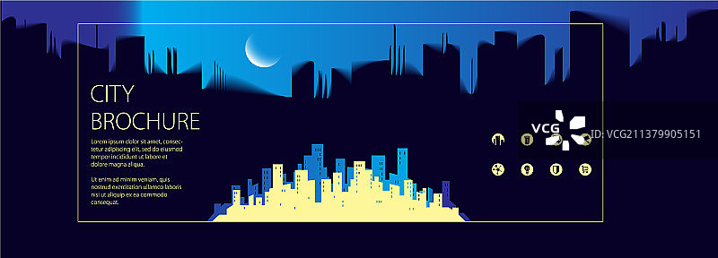 夜景城市全景旅游照片图片素材
