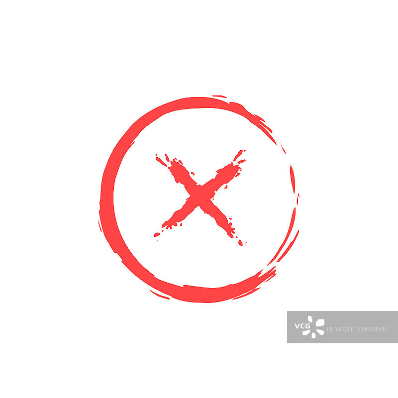 绿色对勾和红色叉号图标批准集图片素材