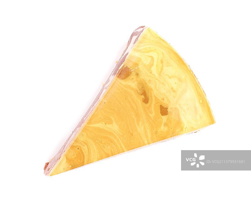 香草芝士蛋糕特写图片素材