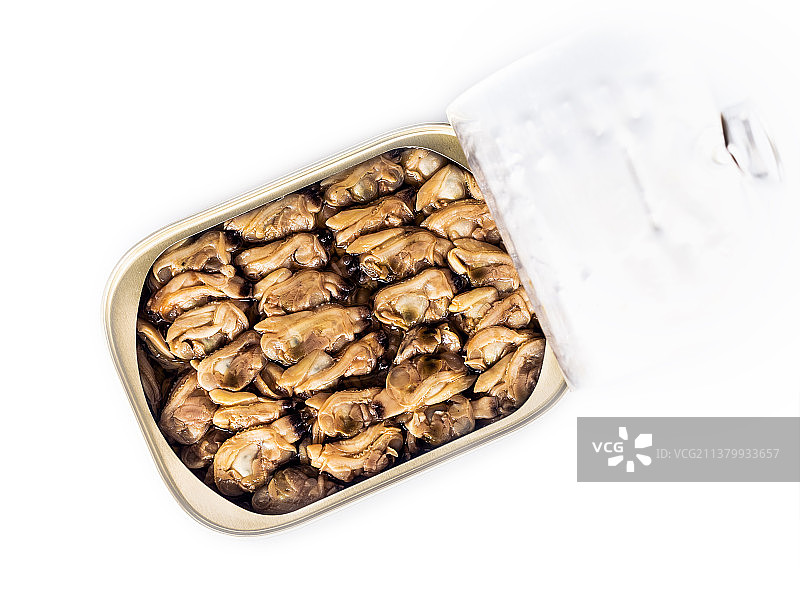 俯视角度拍摄的白色背景上的容器中的食物图片素材