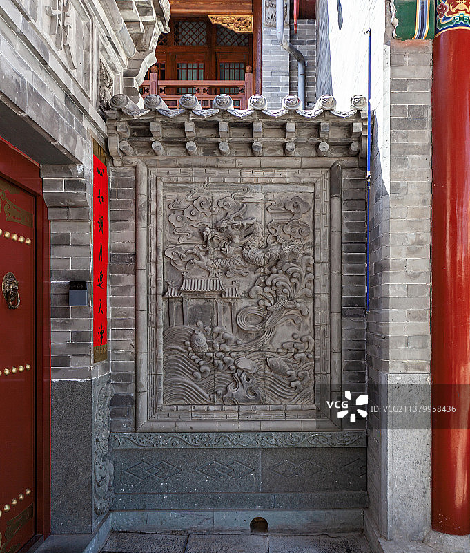 五台山古建黛螺顶寺庙图片素材