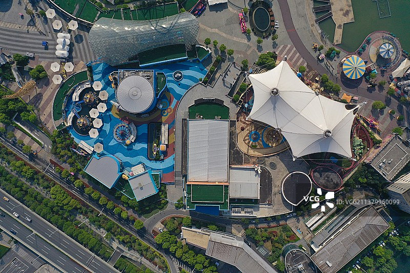 2020年疫情下的武汉欢乐谷图片素材