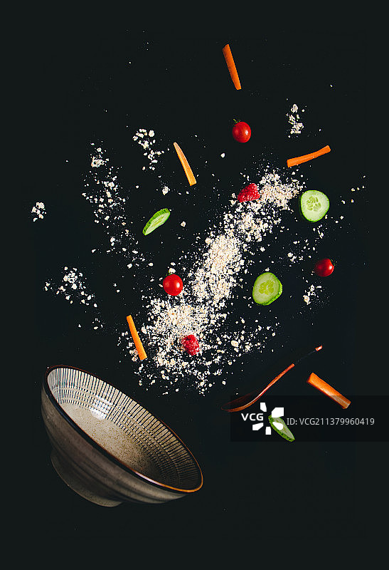 燕麦片早餐健康食品谷类食品图片素材