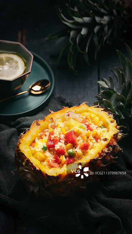 菠萝饭图片素材