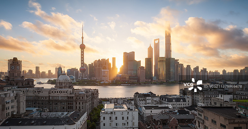 上海外滩陆家嘴建筑风光图片素材