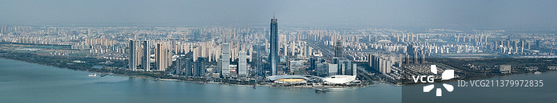 江苏苏州太湖新城航拍图片素材