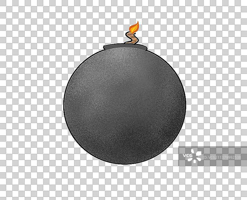 正在燃烧的地雷图片素材