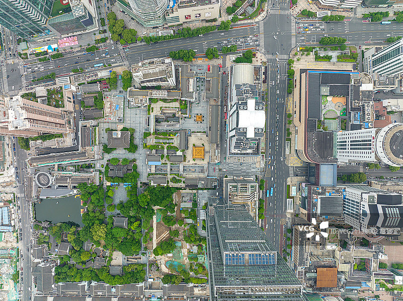 江苏省无锡市崇安寺城市建筑风光图片素材