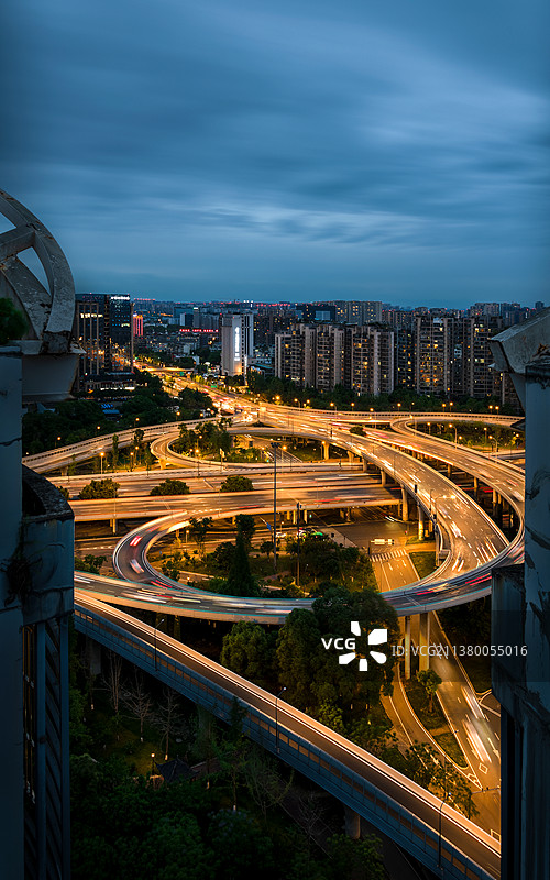 成都羊犀立交图片素材