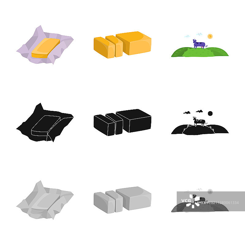 奶油产品标志设计图片素材