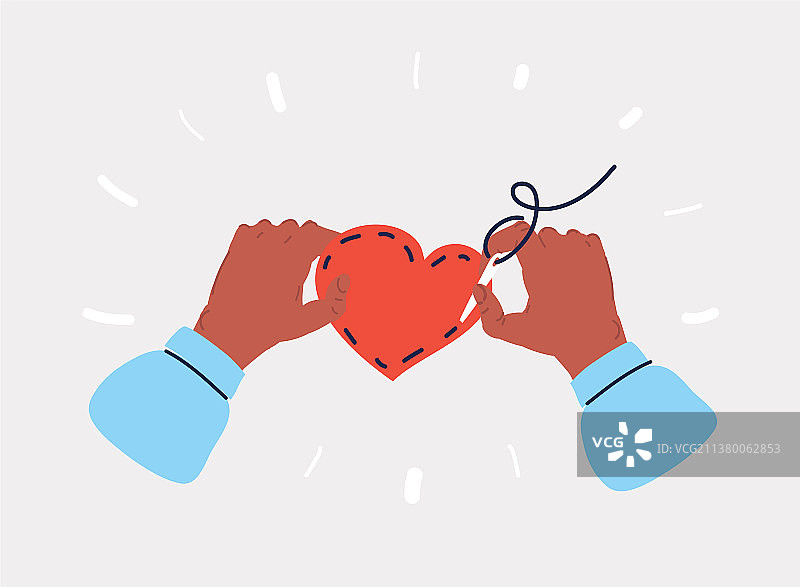 手持缝纫针图片素材