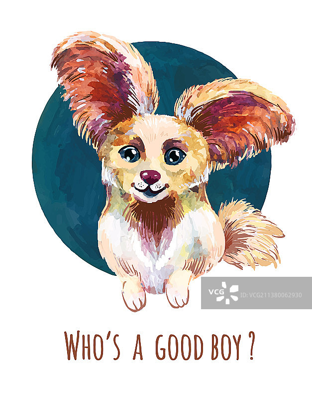 可爱的小狗滑稽头像宠物画像图片素材