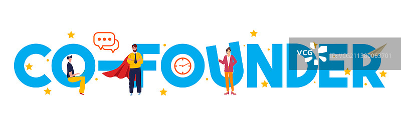 初创公司中的联合创始人合作关系图片素材