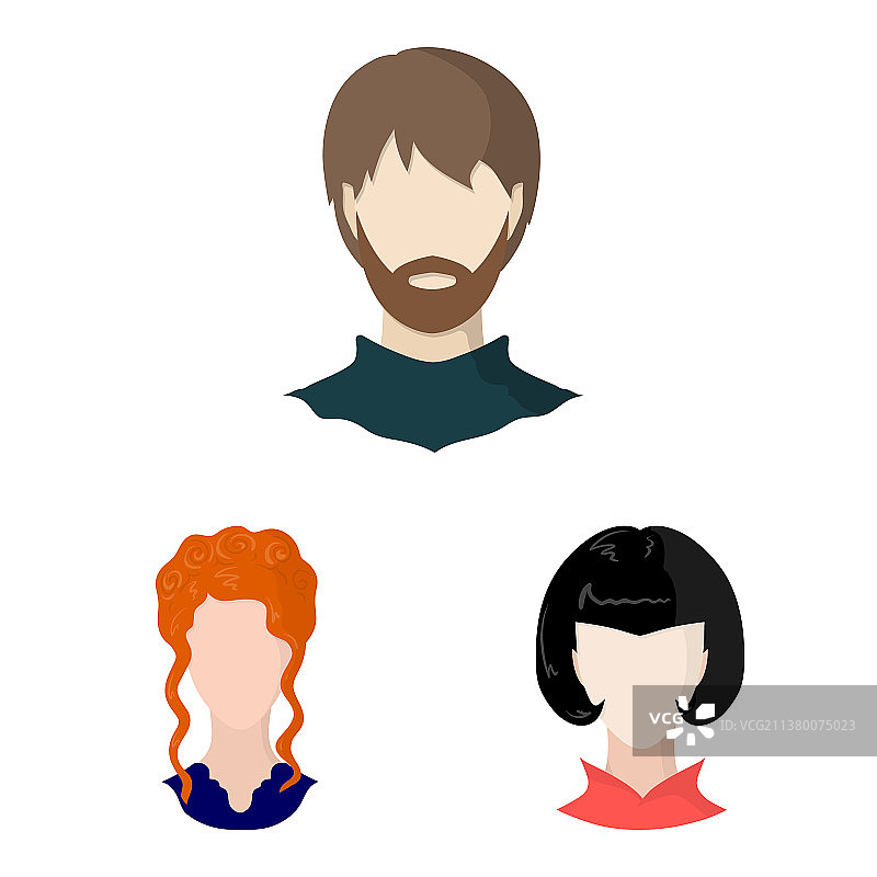 独立头像和虚拟形象标志图片素材