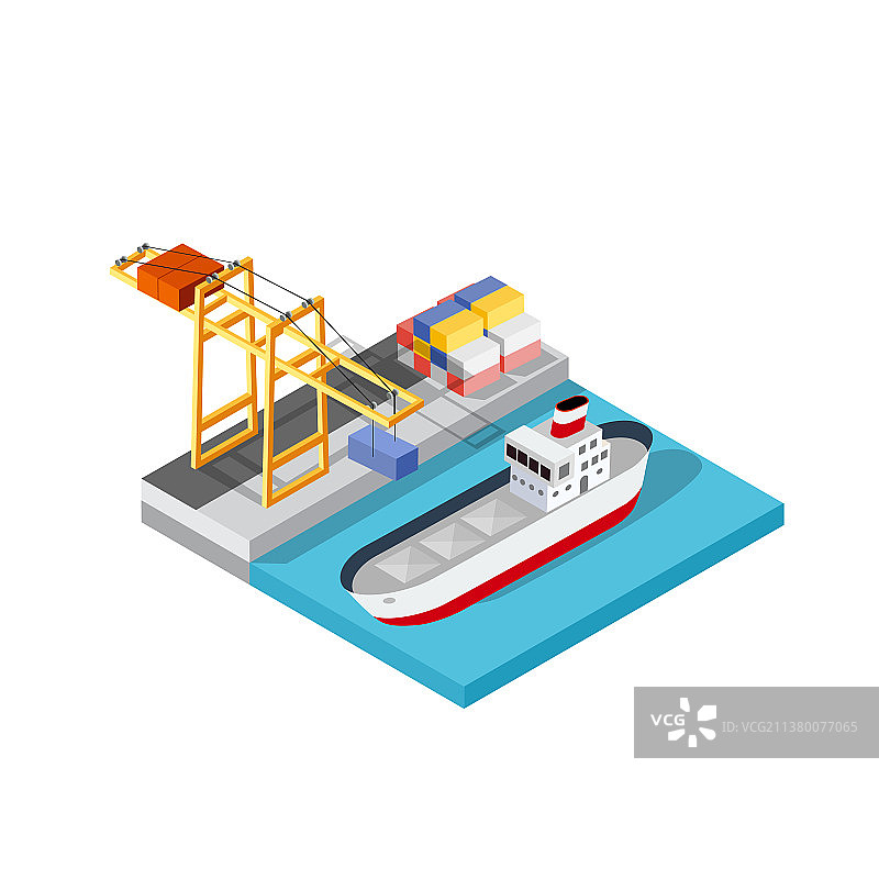 港口货船运输物流图片素材