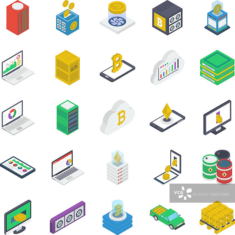 储蓄理财2.5D图标包图片素材