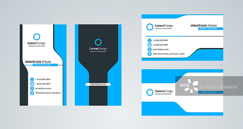 双面创意名片模板图片素材