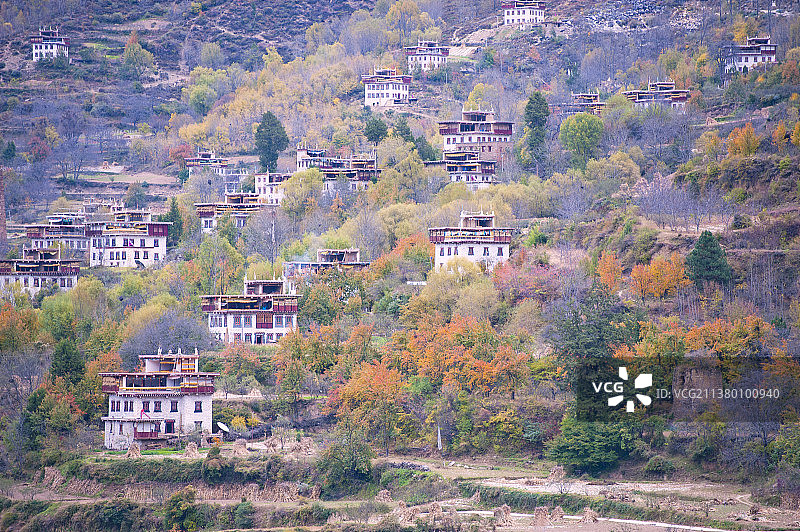 甲居藏寨之秋2图片素材