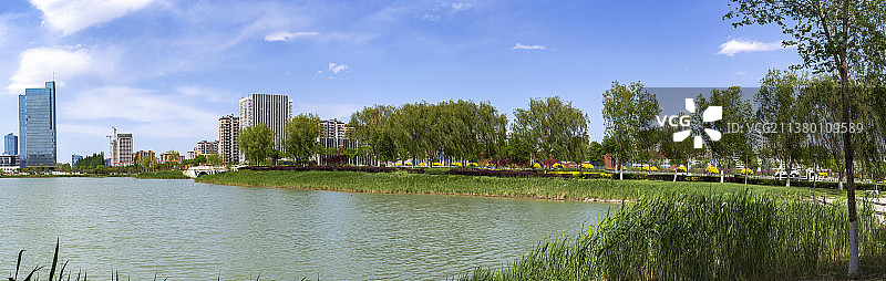 银川的春天-----春回华雁湖图片素材