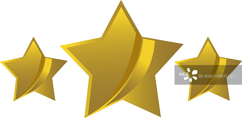 金色星星图标图片素材