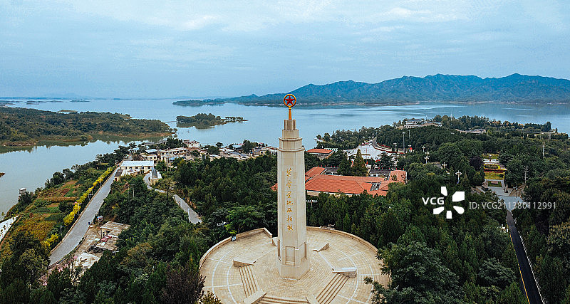 西柏坡 西柏坡纪念馆 平山县 迎宾路 纪念碑 岸南水库 革命老区图片素材