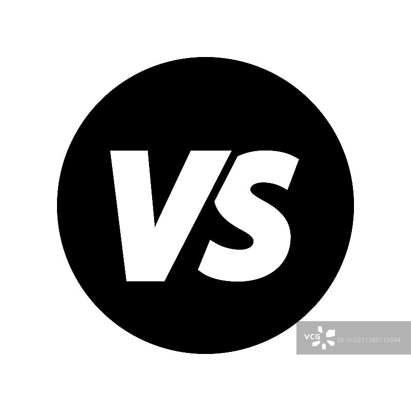 VS字母图标对抗图片素材