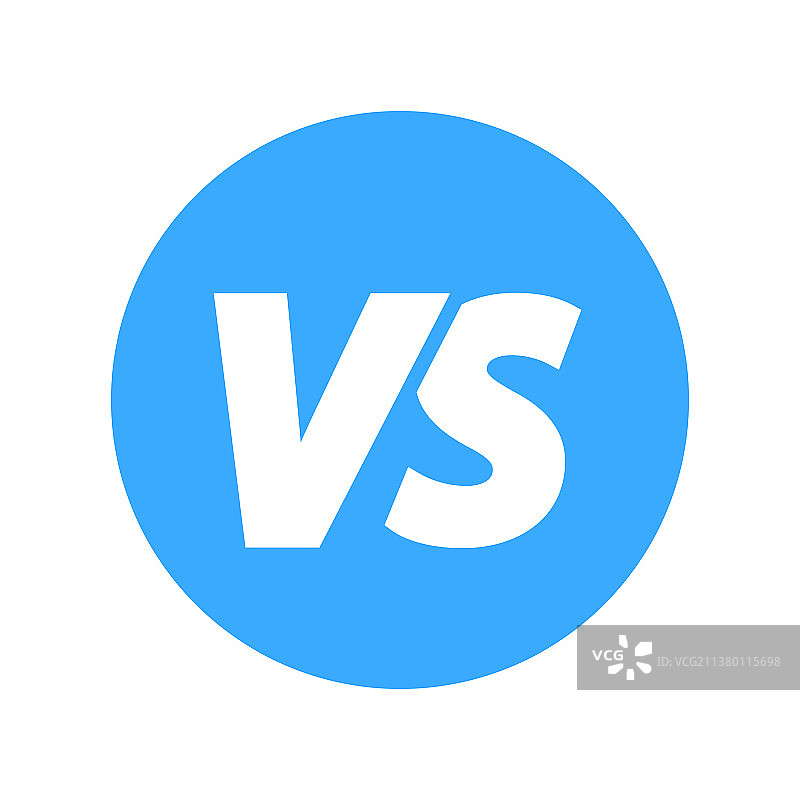 VS字母图标对抗图片素材