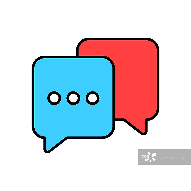 最佳聊天气泡图标模板消息图片素材