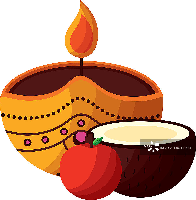 欧南节蜡烛庆典设计图片素材