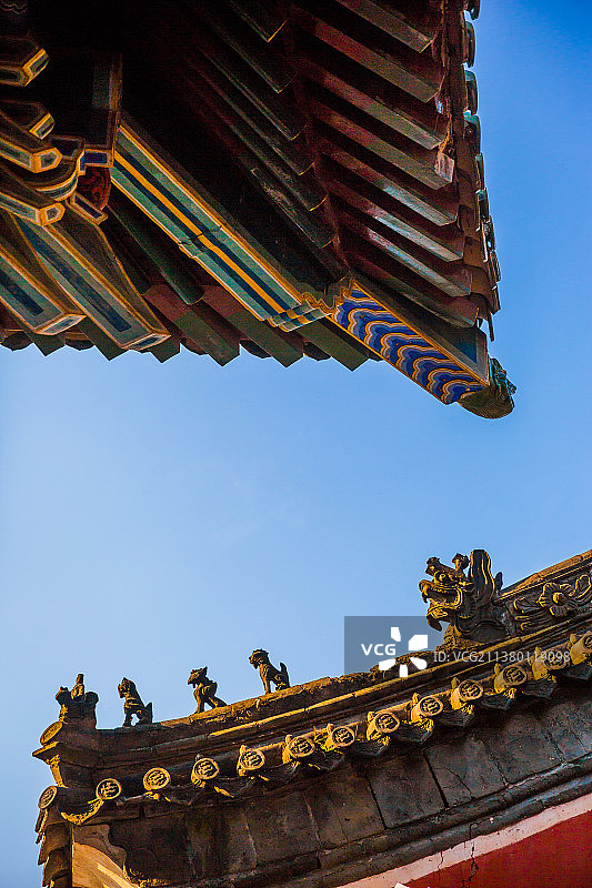 旅游目的地武当山宫观建筑雕梁画栋美丽风景古建筑壁纸图片素材