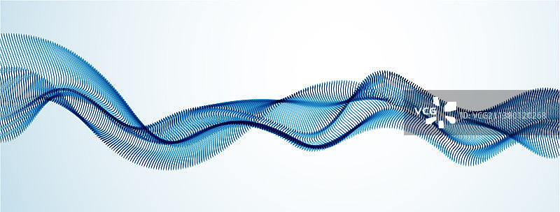 动态粒子声波流动点状图片素材