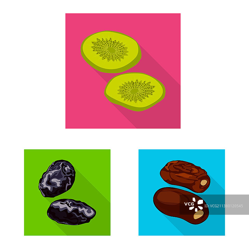 水果与干果图标集图片素材