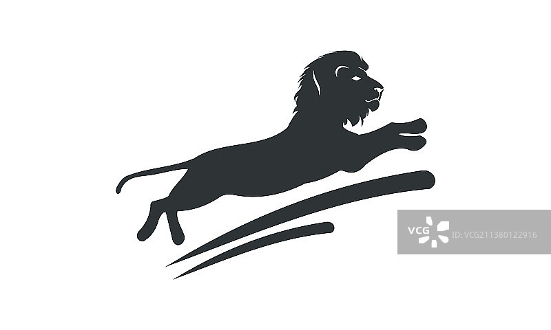 狂野狮子头logo模板设计图片素材